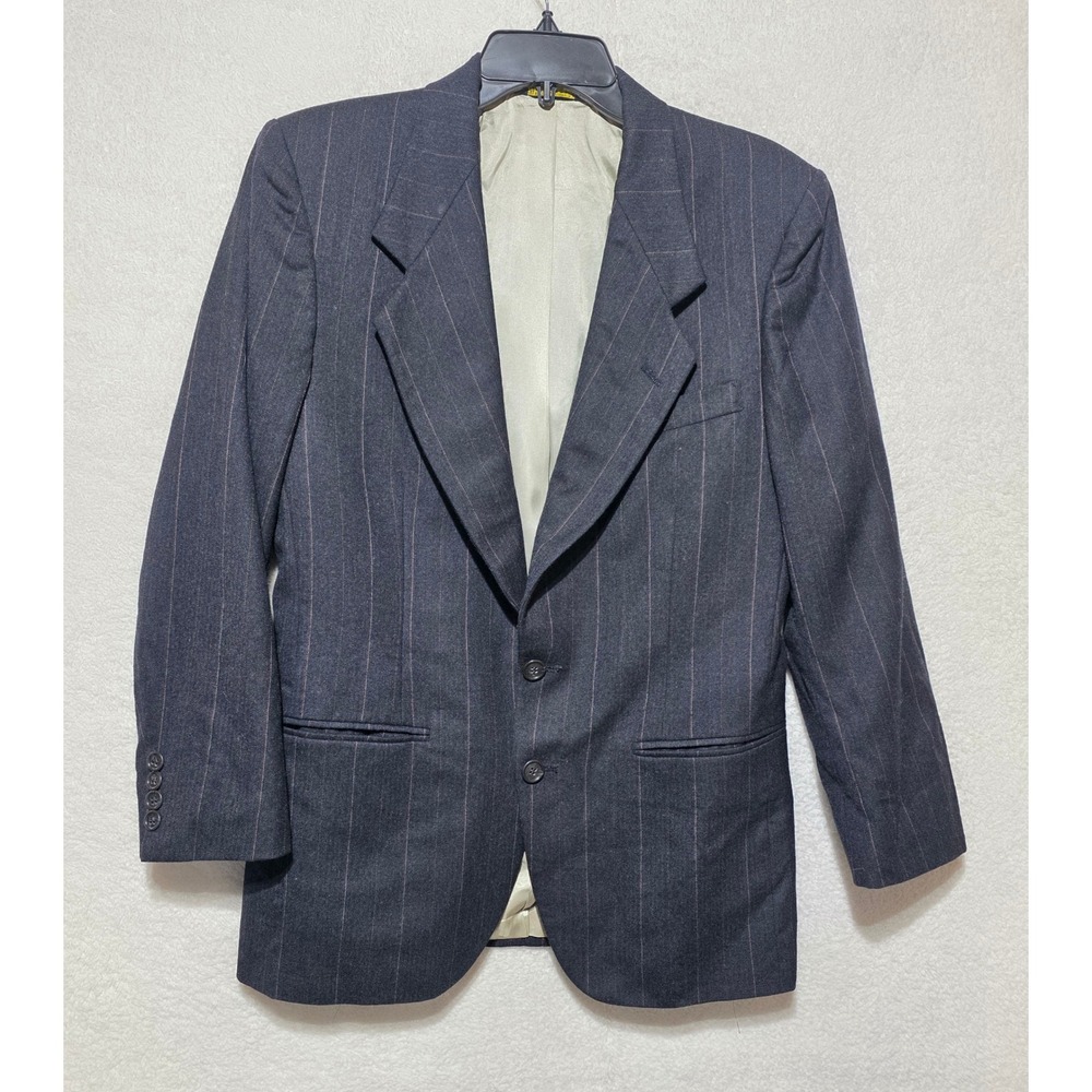 Nino Cerruti Rue Royale Mens Pinstripe Blazer Sport Coat Tailored USA Boys Large